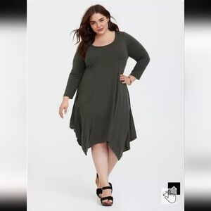 EUC Midi Jersey Trapeze Dress